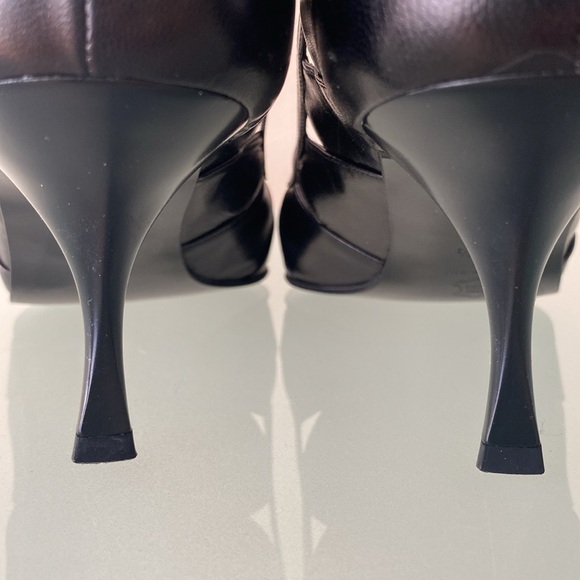 NEW Michel Perry leather SHOES/pumps,heels 8-8.5 US/ 38.5 ITALY - Picture 9 of 13